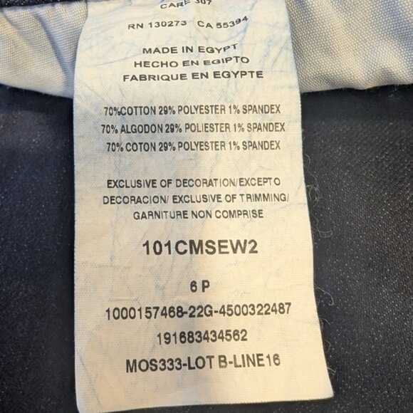 New Lee Women’s Petite Midrise Mid  Rise Straight Leg Dark Wash Jeans, size  6P - Picture 6 of 6